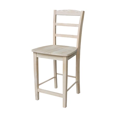 Whitewood Industries Solid Wood Madrid Counter Height Dining Stool - 24" Seat Height S-402